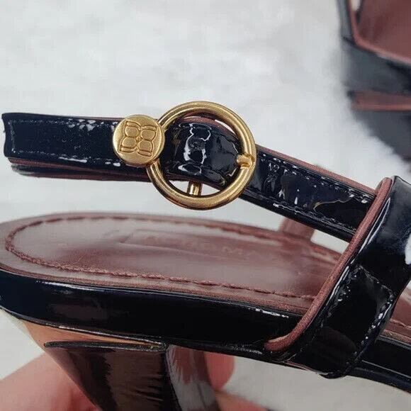 BCBG MaxAzaria Brown Peep Toe Sandals Sz 6.5 - Picture 6 of 10